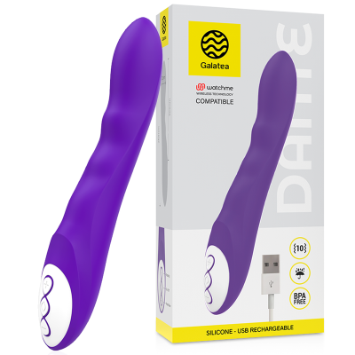 VIBRADOR GALATEA DANTE LILAC COMPATÍVEL COM TECNOLOGIA SEM FIO WATCHME - D-218515 - Dona Pimenta