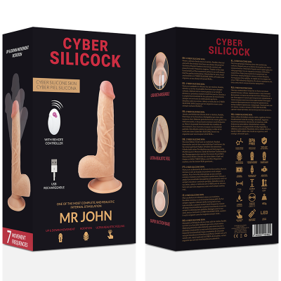 CYBER SILICOCK REALISTICO CONTROL REMOTO MR JOHN - D-218562 - Dona Pimenta