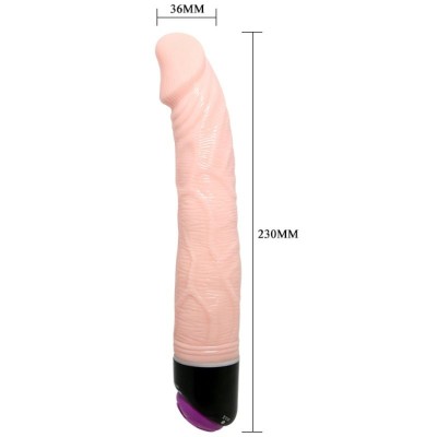 BAILE ADOUR CLUB VIBRADOR REALISTICO 23 CM NATURAL - D-218764 - Dona Pimenta