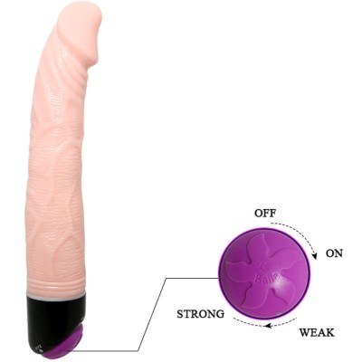 BAILE ADOUR CLUB VIBRADOR REALISTICO 23 CM NATURAL - D-218764 - Dona Pimenta