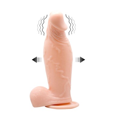 DILDO REALISTICO VIBRADOR E INFLABLE - D-219111 - Dona Pimenta