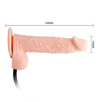 DILDO REALISTICO VIBRADOR E INFLABLE - D-219111 - Dona Pimenta