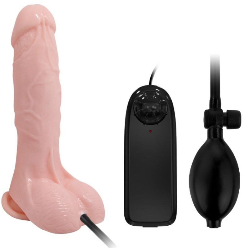 DILDO REALISTICO VIBRADOR E INFLABLE 18.8 CM - D-219160 - Dona Pimenta