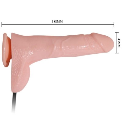 DILDO REALISTICO VIBRADOR E INFLABLE 18.8 CM - D-219160 - Dona Pimenta