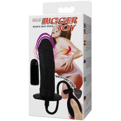 BIGGER JOY PENE HINCHABLE CON VIBRACION 16 CM - D-219174 - Dona Pimenta