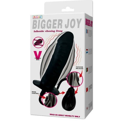 BIGGER JOY DILDO HINCHABLE CON VIBRACION 16 CM - D-219178 - Dona Pimenta