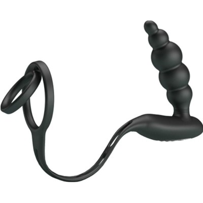 PRETTY LOVE BOTTOM - ANILLOS PENE CON PLUG VIBRADOR - D-219199 - Dona Pimenta