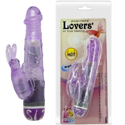 BAILE VIBRATORS  MULTIVELOCIDAD CON RABBIT LILA - D-219239 - Dona Pimenta