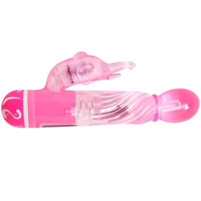 BAILE VIBRADOR MULTIVELOCIDAD CON ESTIMULADOR ROSA - D-219240 - Dona Pimenta