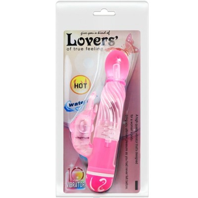 BAILE VIBRADOR MULTIVELOCIDAD CON ESTIMULADOR ROSA - D-219240 - Dona Pimenta