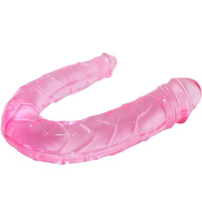 BAILE DOUBLE DONG DILDO DOBLE ROSA - D-219260 - Dona Pimenta