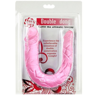 BAILE DOUBLE DONG DILDO DOBLE ROSA - D-219260 - Dona Pimenta