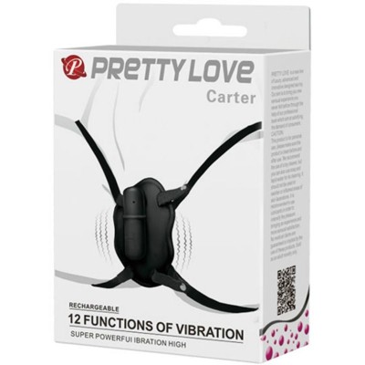 PRETTY LOVE STRAP ON CON BALA VIBRADORA CARTER - D-219603 - Dona Pimenta