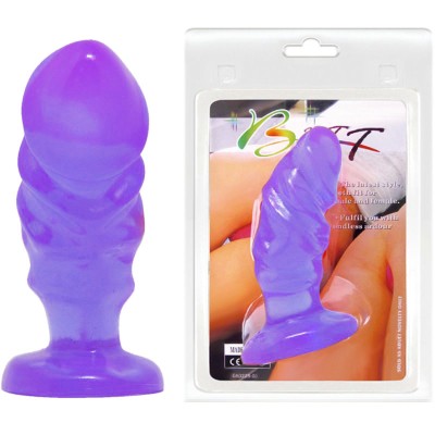 BAILE PLUG ANAL UNISEX CON VENTOSA LILA - D-219977 - Dona Pimenta