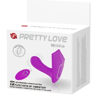 PRETTY LOVE WILLIE ESTIMULADOR CONTROL REMOTO - D-219987 - Dona Pimenta