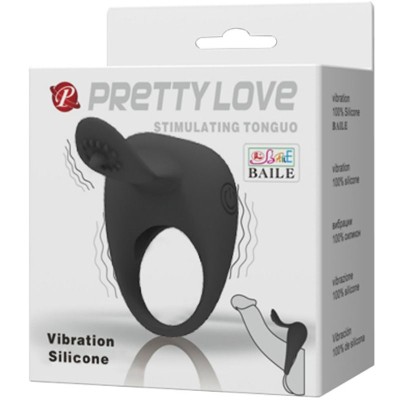 PRETTY LOVE ANILLO VIBRADOR CON LENGUA - D-220007 - Dona Pimenta