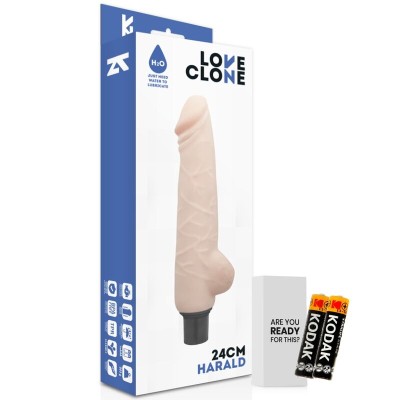 LOVECLONE HARALD AUTO-LUBRIFICAÇÃO VIBRADOR 24CM - D-220067 - Dona Pimenta