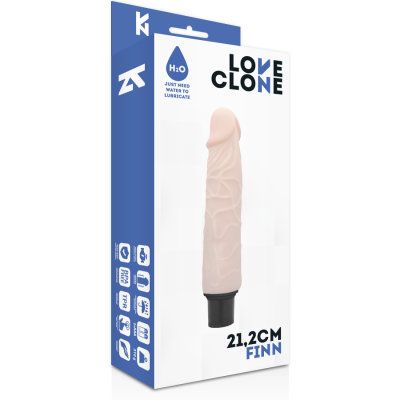 LOVECLONE FINN AUTO-LUBRIFICAÇÃO VIBRADOR 21,2 CM - D-220069 - Dona Pimenta