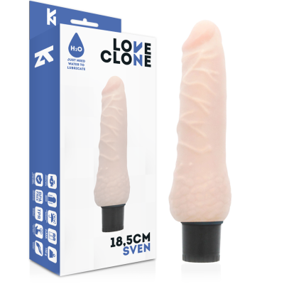 LOVECLONE SVEN AUTO-LUBRIFICAÇÃO VIBRADOR 18,5 CM - D-220110 - Dona Pimenta