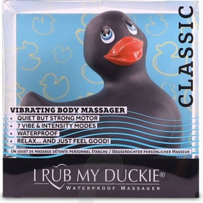 I RUB MY DUCKIE CLASSIC VIBRATING DUCK BLACK - D-220228 - Dona Pimenta