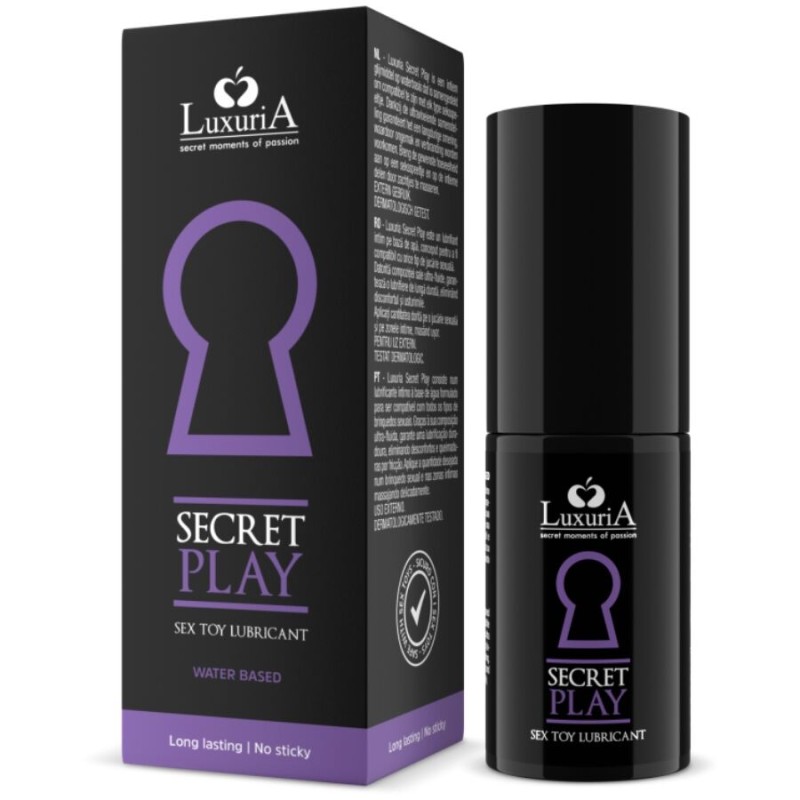 LUXURIA SECRET PLAY SEX TOYS LUBRIFICANTE 30 ML - D-224135 - Dona Pimenta