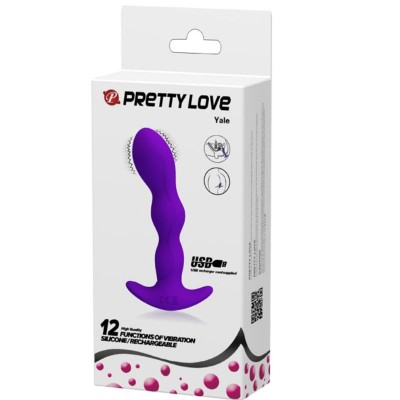 PRETTY LOVE MASAJEADOR ANAL 12 MODOS VIBRACION LILA - D-220435 - Dona Pimenta