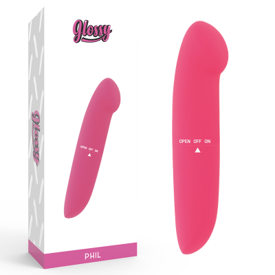 GLOSSY PHIL VIBRADOR ROSA - D-221110 - Dona Pimenta