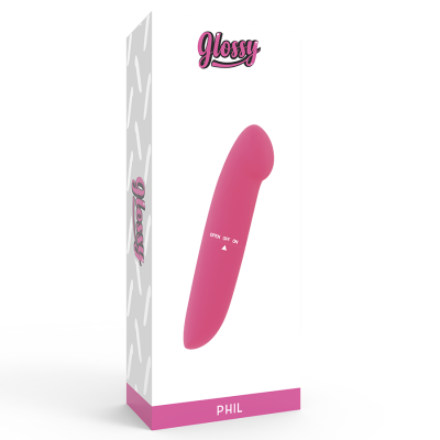 GLOSSY PHIL VIBRADOR ROSA - D-221110 - Dona Pimenta