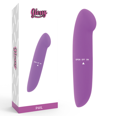 GLOSSY PHIL VIBRATOR LILA - D-221112 - Dona Pimenta