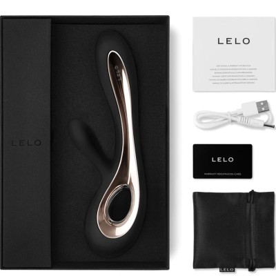 LELO - SORAYA 2 VIBRADOR COELHO PRETO - D-221242 - Dona Pimenta