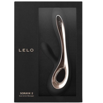 LELO - SORAYA 2 VIBRADOR COELHO PRETO - D-221242 - Dona Pimenta