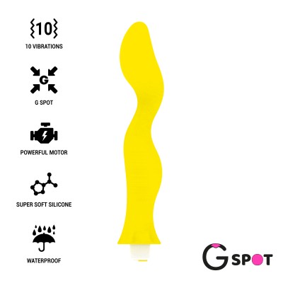 G-SPOT- PONTO G GAVYN VIBRADOR AMARELO - D-221266 - Dona Pimenta