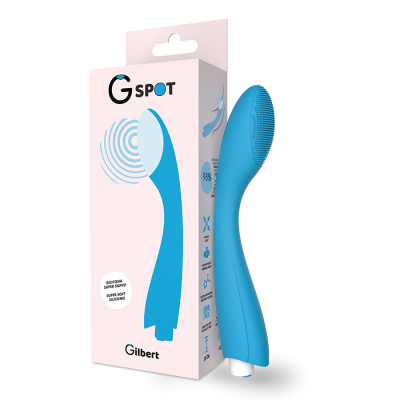 G-SPOT- VIBRADOR GYLBERT AZUL TURQUESA - D-221268 - Dona Pimenta