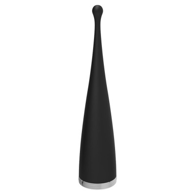 BRILLY GLAM - VIBRADOR CLITÓRICO ORGASMICO  SPOT VIBE PRETO SILICONE - D-221312 - Dona Pimenta