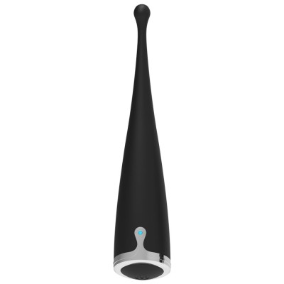 BRILLY GLAM - VIBRADOR CLITÓRICO ORGASMICO  SPOT VIBE PRETO SILICONE - D-221312 - Dona Pimenta