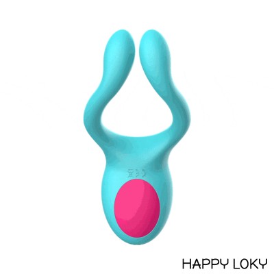 HAPPY LOKY - FUNNY FROG MULTI VIBRATOR CONTROLE REMOTO - D-221316 - Dona Pimenta