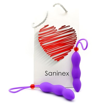 PLUGUE ANAL SANINEX CLIMAX COM ANEL DE PÊNIS LILAC - D-221815 - Dona Pimenta