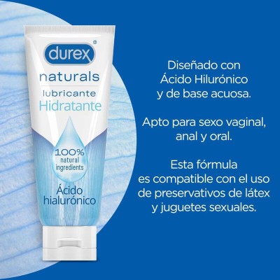 DUREX - LUBRIFICANTE HIDRATANTE NATURAIS 100 ML - D-231060 - Dona Pimenta