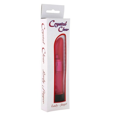 SEVENCREATIONS CRYSTAL CLEAR VIBRATOR LADY PINK - D-221977 - Dona Pimenta