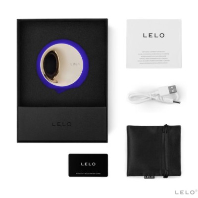 LELO - ORA 3 SIMULADOR DE SEXO ORAL AZUL MEIA-NOITE - D-222029 - Dona Pimenta