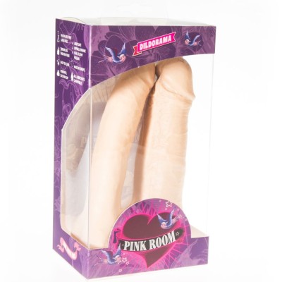 SALA ROSA ARTHUS REALISTIC DOUBLE DILDO CARNE 17CM / 15.5CM - D-222927 - Dona Pimenta