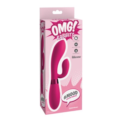 OMG MOOD SILICONE VIBRATOR PINK - D-223159 - Dona Pimenta