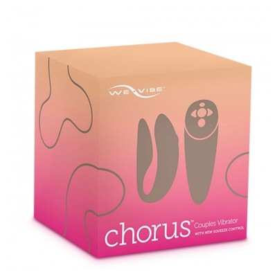 VIBRADOR WE VIBE CHORUS CASAIS COM SQUEEZE CONTROL - ROSA - D-223285 - Dona Pimenta