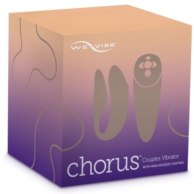 VIBRADOR WE VIBE CHORUS CASAIS COM SQUEEZE CONTROL - ROXO - D-223286 - Dona Pimenta