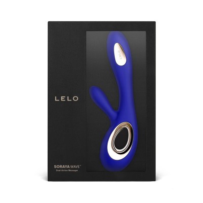 LELO SORAYA WAVE VIBRADOR DE COELHO PROFUNDO AZUL MEIA-NOITE - D-223490 - Dona Pimenta