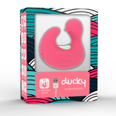 HAPPY LOKY - DUCKYMANIA RECARREGÁVEL DE DEDO ESTIMULADOR DE SILICONE - D-224112 - Dona Pimenta