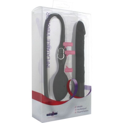 SEVENCREATIONS VIBRATOR INFLATABLE BLACK - D-225070 - Dona Pimenta