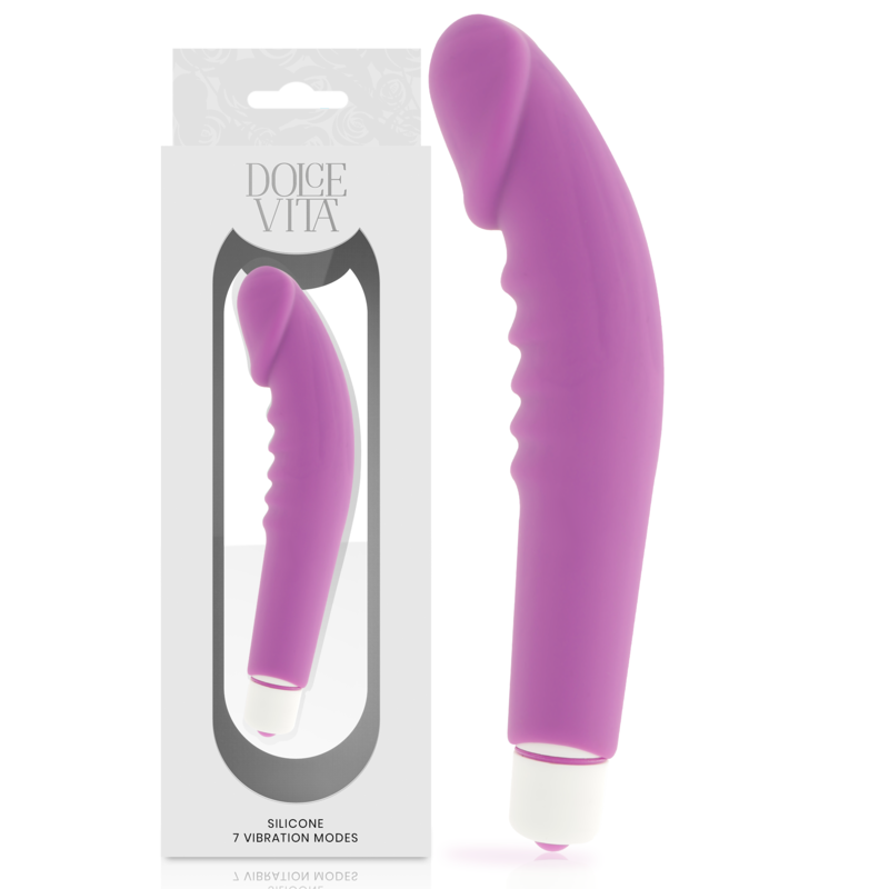 DOLCE VITA - REALISTIC PLEASURE PURPLE SILICONE - D-225104 - Dona Pimenta