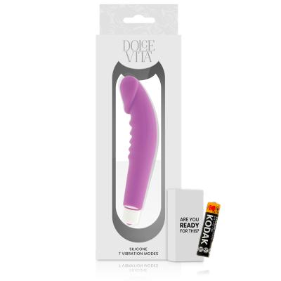 DOLCE VITA - REALISTIC PLEASURE PURPLE SILICONE - D-225104 - Dona Pimenta