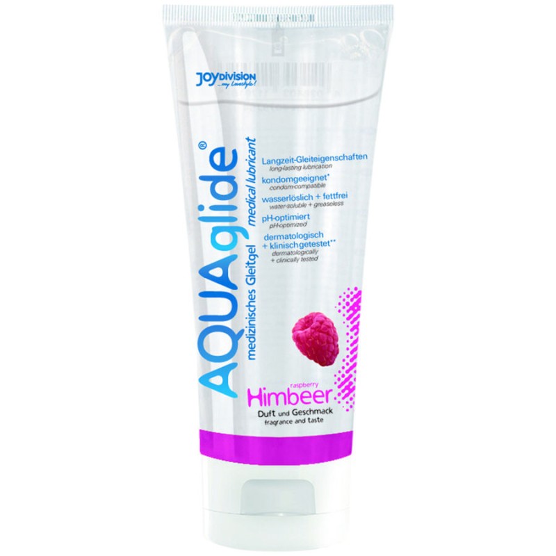 LUBRIFICANTE AQUAGLIDE RASPERRY 100 ML - D-207279 - Dona Pimenta